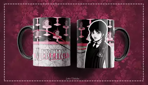 vectores plantilas MERLINA,SERIE,NETFLIX,